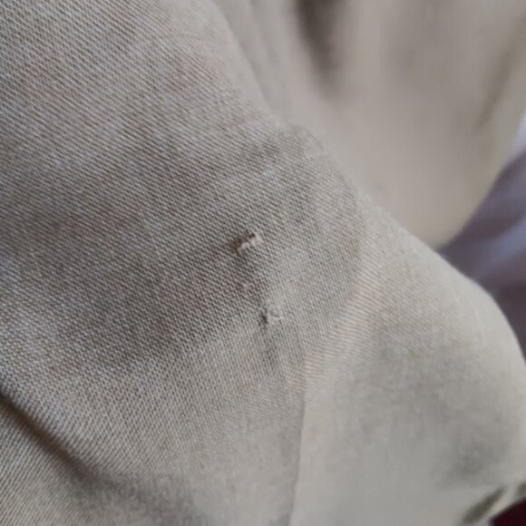 34x27 Men's Vintage Trousers 1960's Haggar Snug-Duds Khaki Flat-Front Mod Pants - Picture 7 of 8